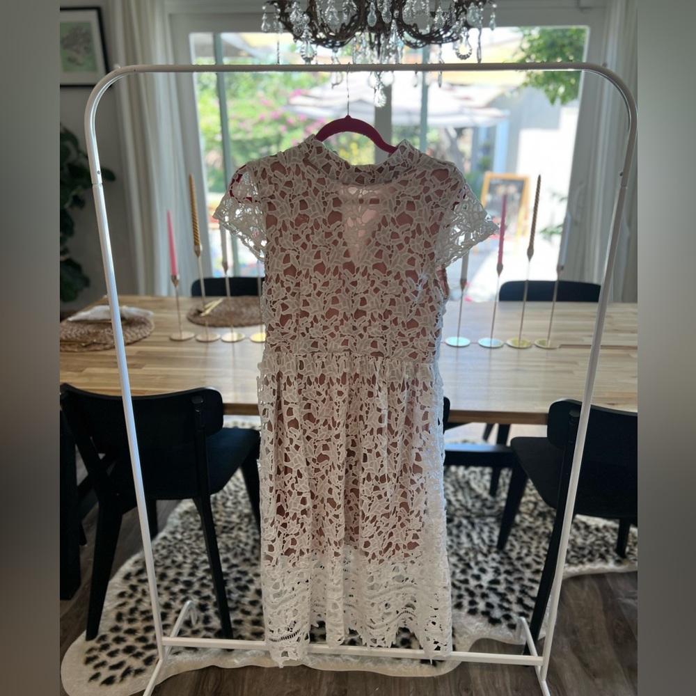 White lace dress